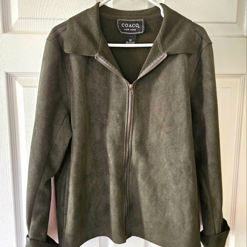 Women's Olive Jacket Coaco New York